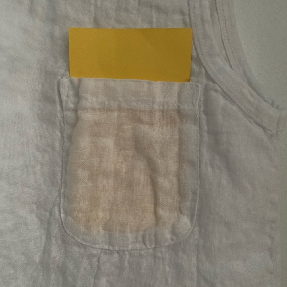 Terzo Millennio sleeveless white tank top - Picture 7 of 8